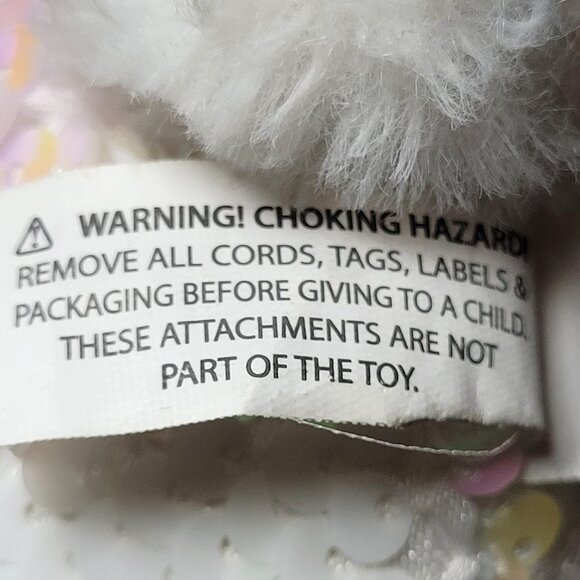 Galerie Iridescent Sequined Bunny Rabbit 9" Plush Collectible Toy 3+ Easter - Picture 9 of 10